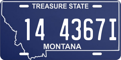 MT license plate 144367I