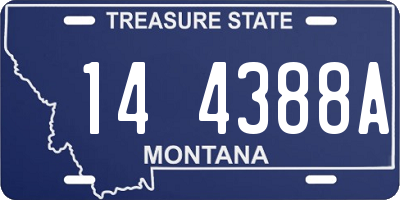 MT license plate 144388A