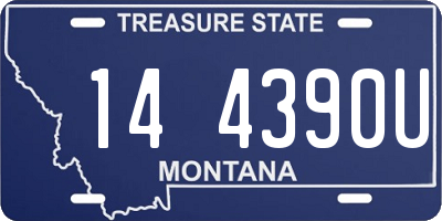MT license plate 144390U