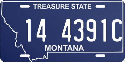MT license plate 144391C