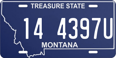 MT license plate 144397U
