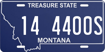 MT license plate 144400S