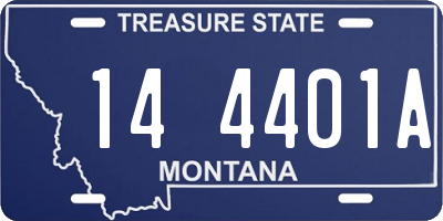 MT license plate 144401A