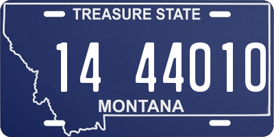 MT license plate 144401O