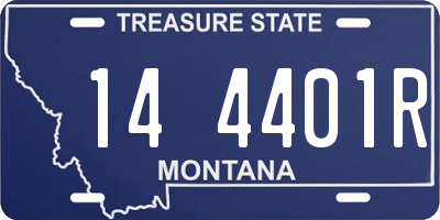 MT license plate 144401R