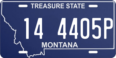 MT license plate 144405P