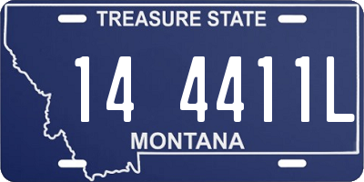 MT license plate 144411L