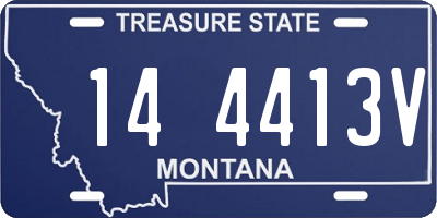 MT license plate 144413V