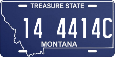 MT license plate 144414C