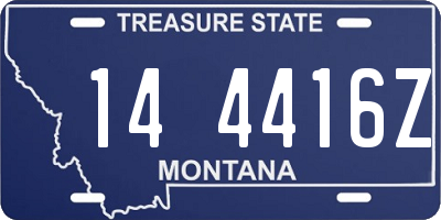 MT license plate 144416Z
