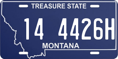 MT license plate 144426H