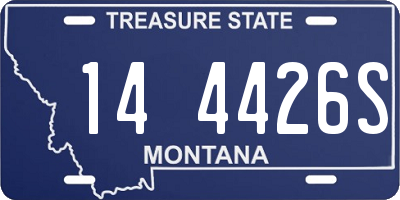 MT license plate 144426S