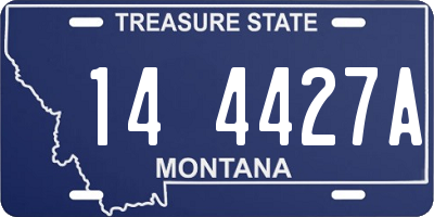 MT license plate 144427A