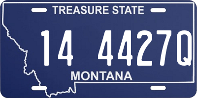 MT license plate 144427Q