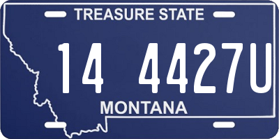 MT license plate 144427U