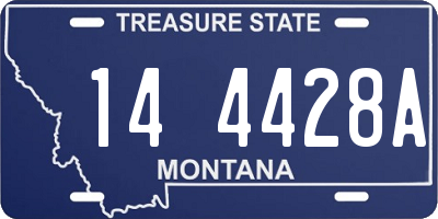 MT license plate 144428A