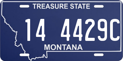 MT license plate 144429C