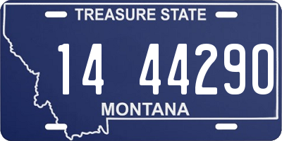 MT license plate 144429O