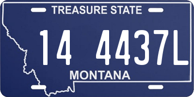 MT license plate 144437L
