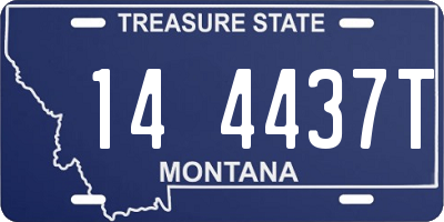 MT license plate 144437T
