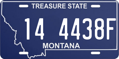 MT license plate 144438F