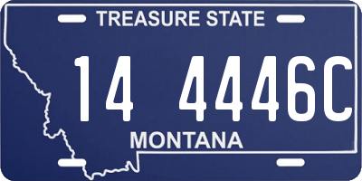 MT license plate 144446C
