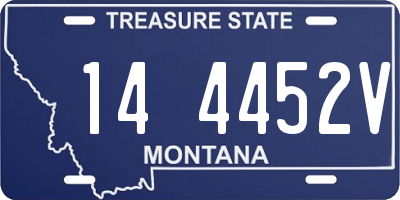 MT license plate 144452V
