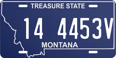 MT license plate 144453V