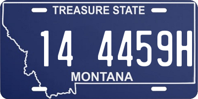 MT license plate 144459H