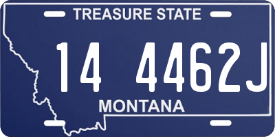 MT license plate 144462J