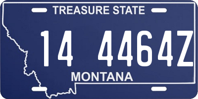 MT license plate 144464Z