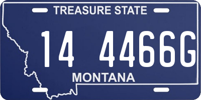 MT license plate 144466G