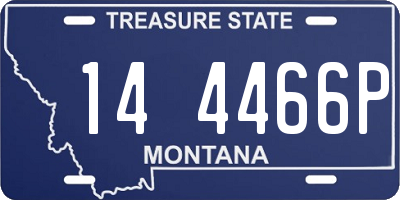 MT license plate 144466P