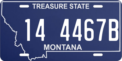 MT license plate 144467B