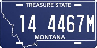 MT license plate 144467M