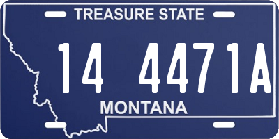 MT license plate 144471A