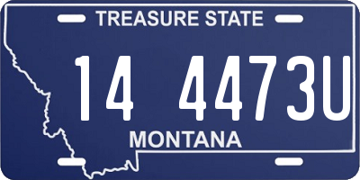 MT license plate 144473U