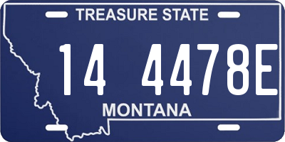 MT license plate 144478E