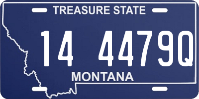 MT license plate 144479Q