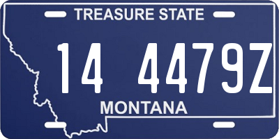 MT license plate 144479Z