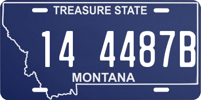 MT license plate 144487B