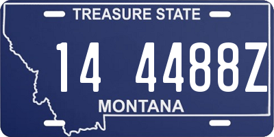 MT license plate 144488Z