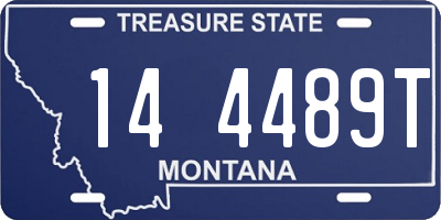 MT license plate 144489T