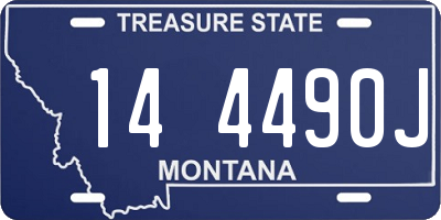 MT license plate 144490J