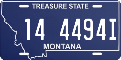 MT license plate 144494I