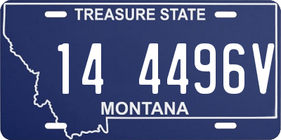 MT license plate 144496V