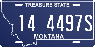 MT license plate 144497S