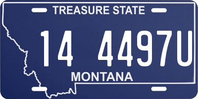 MT license plate 144497U