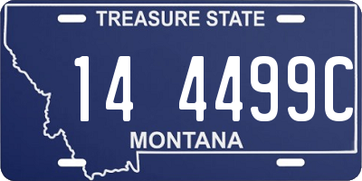 MT license plate 144499C