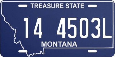 MT license plate 144503L